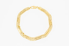 18 Karaat Gourmet armband goud - 19,2 cm