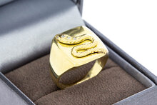Edelsteen ring 14 Karaat goud - 19,9 mm