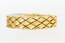 18 Karaat geel gouden vintage armband - 19,5 cm