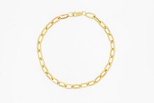 14 karaat gouden Anker armband -  21,5 cm
