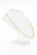 14 Karaat geel gouden Anker Ketting - 45,5 cm