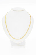 14 Karaat geel gouden Anker Ketting - 45,5 cm
