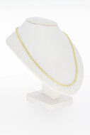 Gouden dubbel Anker ketting - 61,5 cm