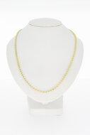 Gouden dubbel Anker ketting - 61,5 cm