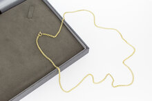 Gouden dubbel Anker ketting - 61,5 cm