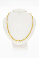 14 Karaat gouden getordeerde Gourmet ketting - 60 cm