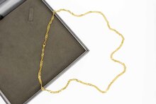 14 Karaat gouden getordeerde Gourmet ketting - 60 cm