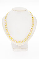 18 Karaat gouden open Gourmet ketting - 80,5 cm