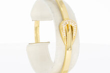 18 karaat gouden &quot;Gesp&quot; Slavenarmband