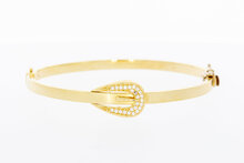 18 karaat gouden &quot;Gesp&quot; Slavenarmband