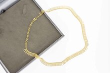 14 Karaat gouden Zonnestraal ketting - 48,5 cm