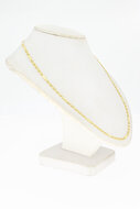 14 karaat gouden Figaro ketting - 45 cm