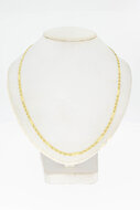 14 karaat gouden Figaro ketting - 45 cm