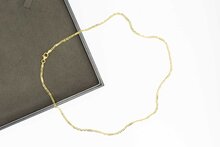 14 karaat gouden Figaro ketting - 45 cm