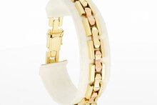 14 karaat gouden Vintage Tank armband - 19 cm
