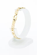 14 Karaat geel gouden Valkoog armband - 19,8 cm