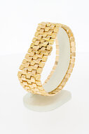 18 Karaat brede vintage armband goud - 20,1 cm