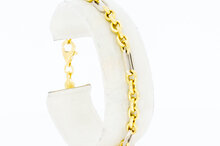 18 Karaat fantasie Anker goudenarmband - 18,8 cm