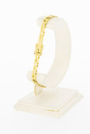 18 Karaat fantasie goudenarmband - 20,7 cm