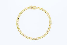 18 Karaat fantasie goudenarmband - 20,7 cm