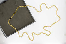 18 karaat gouden Gourmet ketting - 89,9 cm