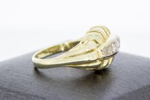 14 Karaat diamant pinkring-  16,9 mm