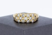 14 Karaat goud ring met Diamant - 19,3 mm