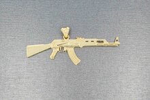 14 karaat Kalashnikov mannen hanger 