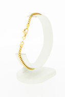 Vossenstaart armband 18K goud - 21,1 cm