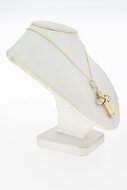 14 Karaat Kruis ketting hanger - 3,6 cm