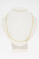 14 Karaat gouden Fantasie Collier - 38,3 cm