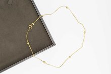 14 Karaat gouden Fantasie Collier - 38,3 cm