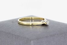 14 Karaat Solitaire diamant ring - 16,6 mm