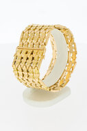 18 Karaat rose gouden brede  armband - 19,8 cm
