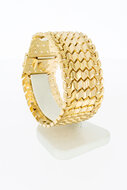 18 karaat gouden brede armband - 19,6 mm