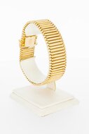 Staafjes armband 18 Karaat goud - 19,1 cm