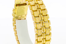 18 Karaat brede goudenrmband - 19,4 cm