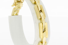 14 Karaat gouden staafjes armband - 18,3 cm