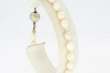 Parel armband met witgouden sluiting