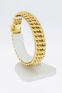 18 Karaat gevlochten armband - 19,6 cm