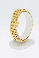18 Karaat gevlochten armband - 19,6 cm