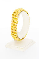 18 Karaat gevlochten goudarmband - 20 cm