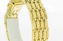 14 Karaat gouden brede armband - 19,9 cm