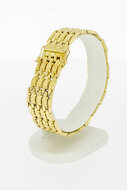 14 Karaat gouden brede armband - 19,9 cm