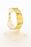 14 karaat goud penningen armband - 18 cm
