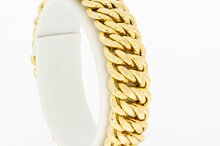 Gevlochten 18 Karaat dames armband - 16,9 cm
