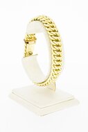 Gevlochten 14 Karaat goude armband - 20,2