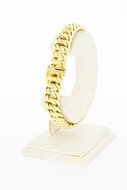 Gevlochten 14 Karaat goude armband - 20,2