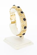 14 Karaat goud Granaten armband - 19,5 cm