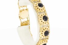 14 Karaat goud Granaten armband - 19,5 cm